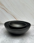 Set 2 Bowls para para servir Cerámica Boox. Negro