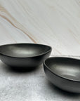 Set 2 Bowls para para servir Cerámica Boox. Negro